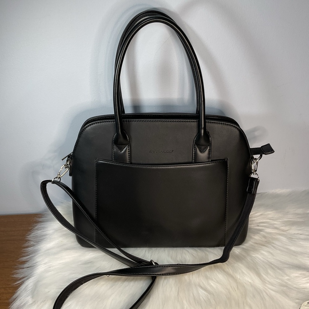David Jones Vegan Leather Satchel Bag.